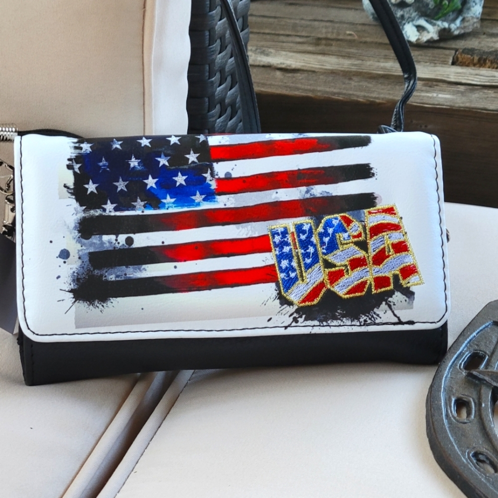 USA Flag Crossbody/Wallet